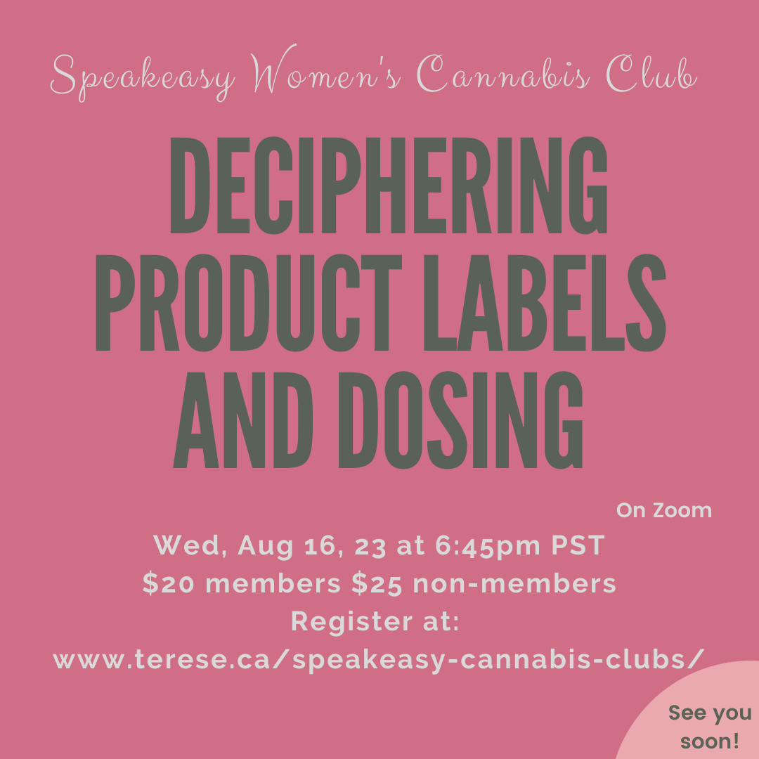 Deciphering Product Labels and Dosing speakeasy womens cannabis club